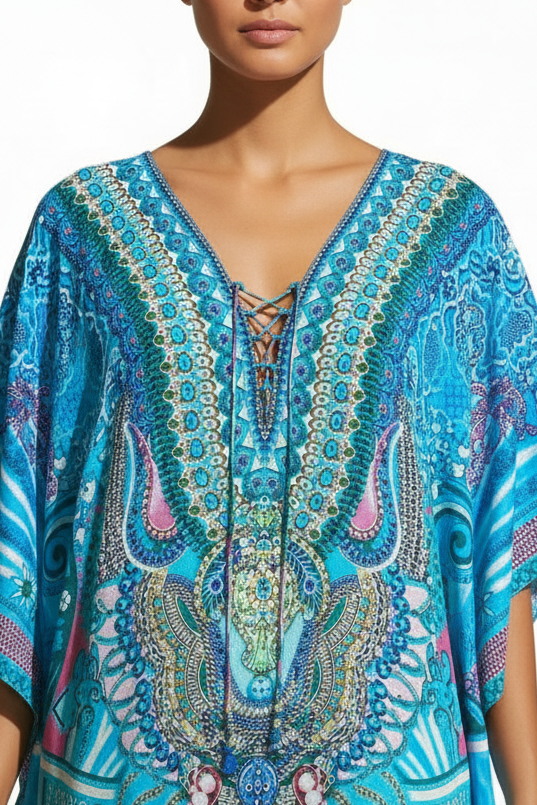 KOS AQUAMARINE MAXI KAFTAN