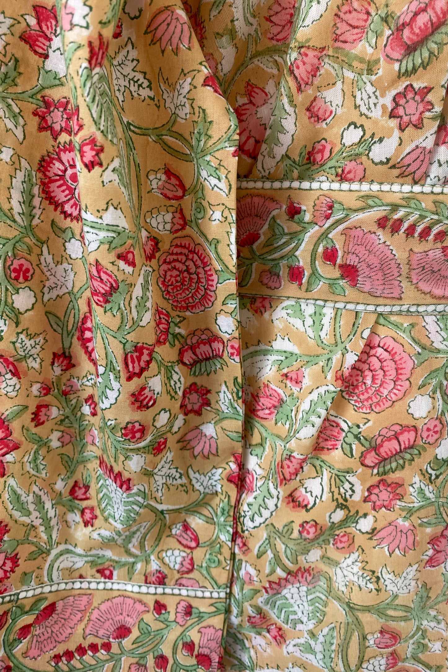 PROVENÇAL FLORAL BLOCK PRINT ROBE