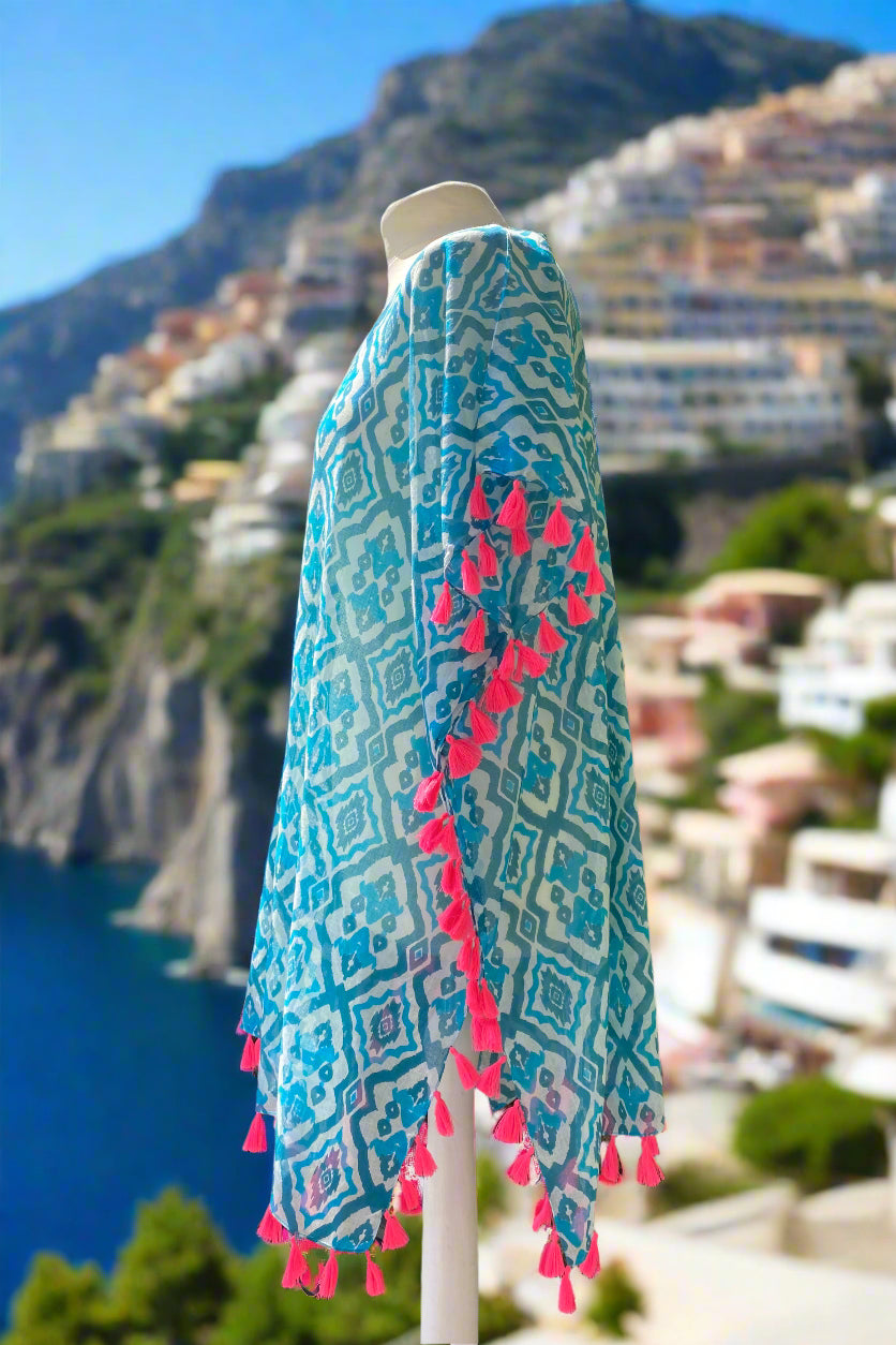 POSITANO AZURE COVER-UP