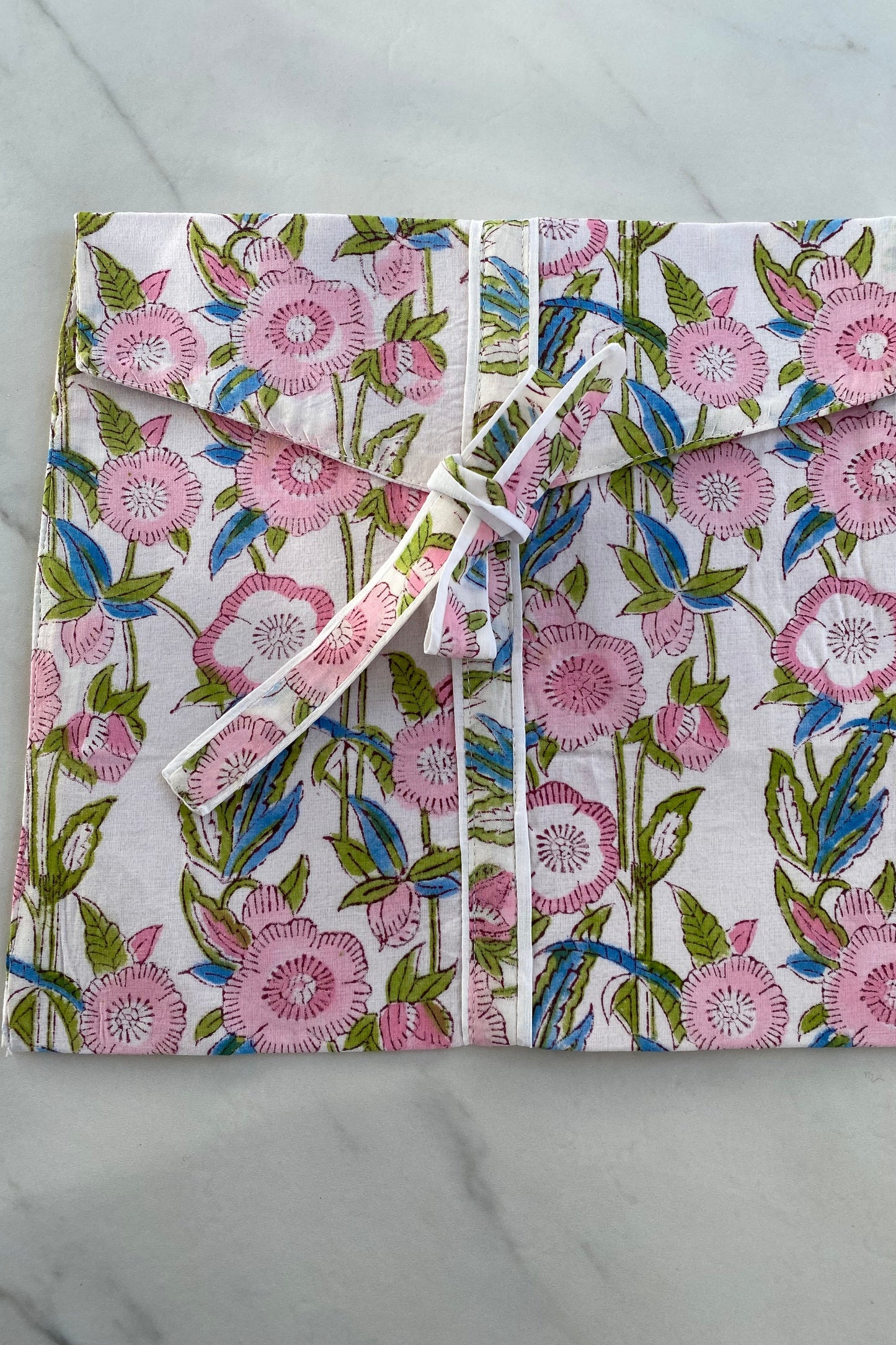 CELESTE PINK BLOCK PRINT ROBE
