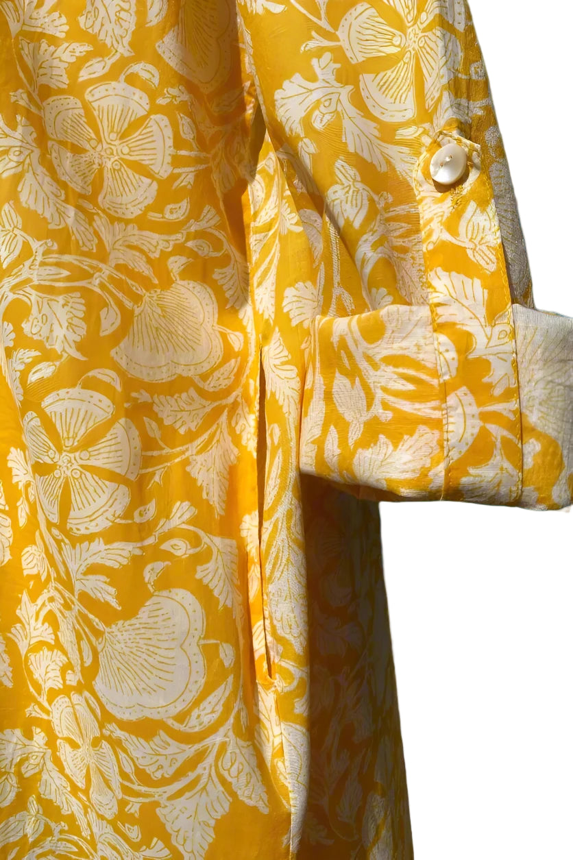 jaipur yellow shirtdress