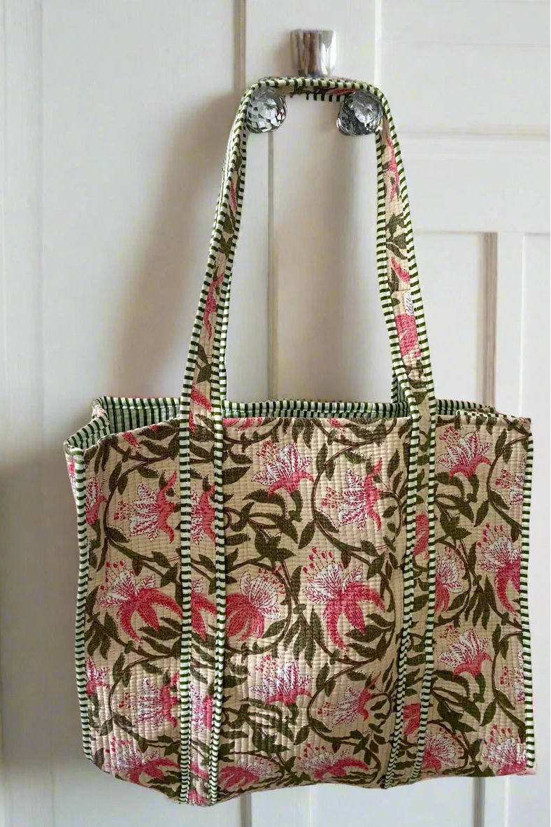 Khaki tote bag