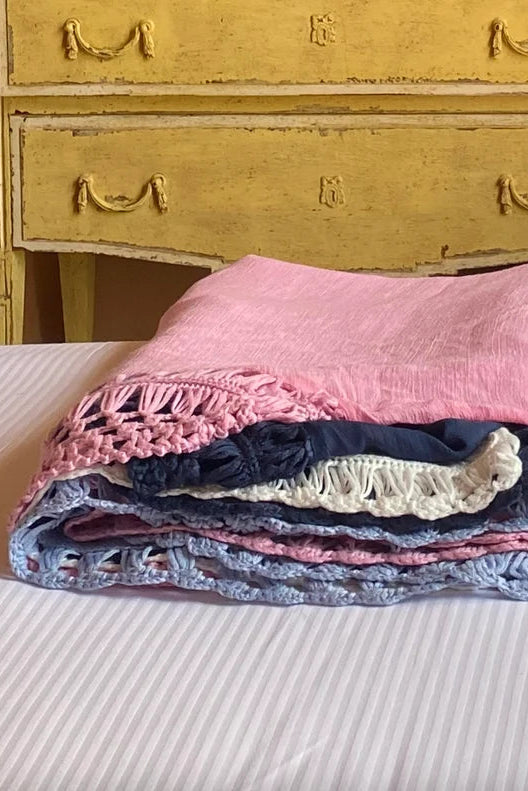 PALE BLUE CROCHET COVER UP