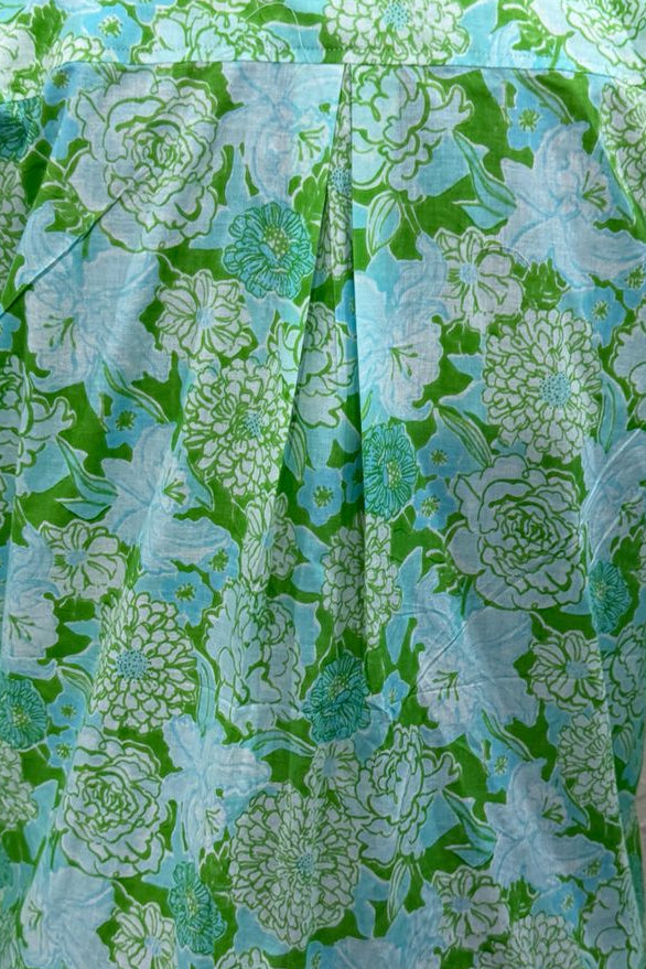 MARTINIQUE GREEN COTTON SHIRT DRESS
