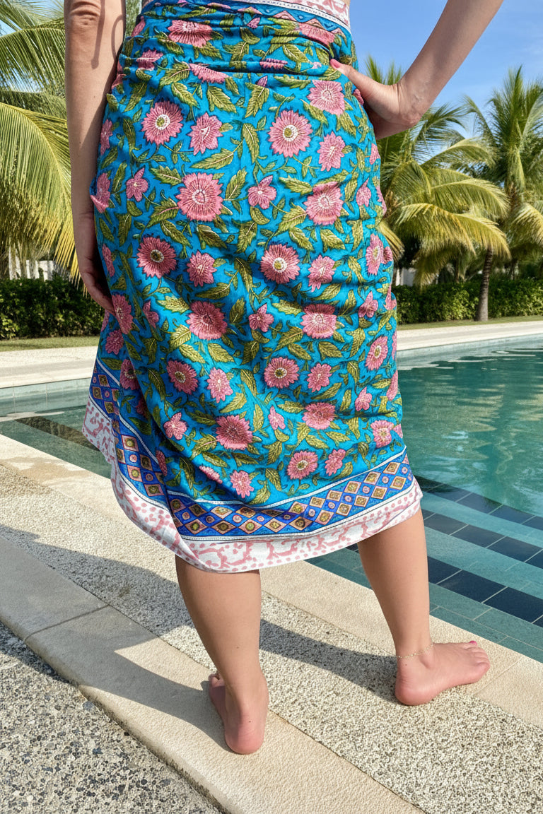 SAINT LUCIA BLOCK PRINT SARONG