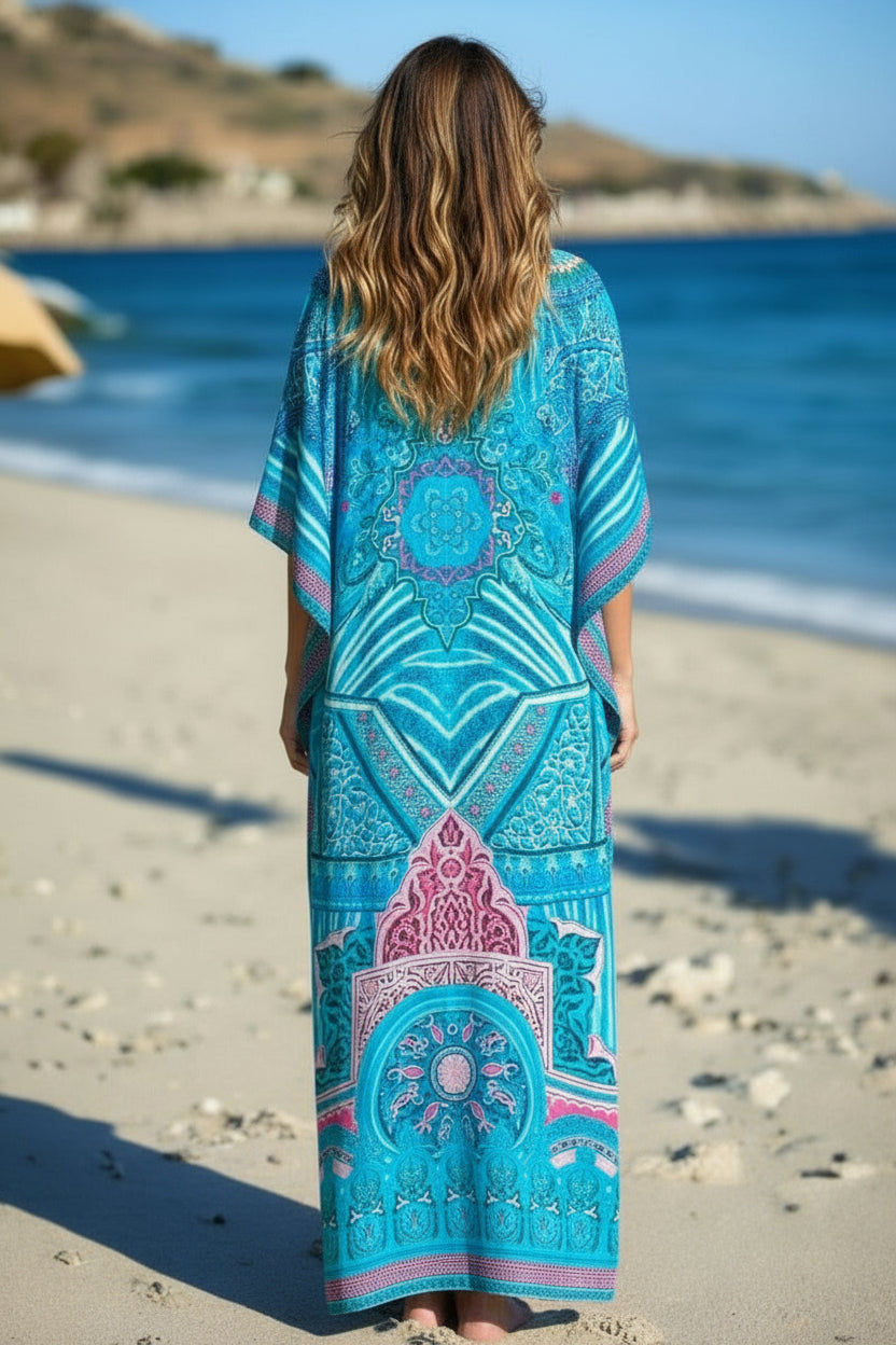 Kos maxi  kaftan back view