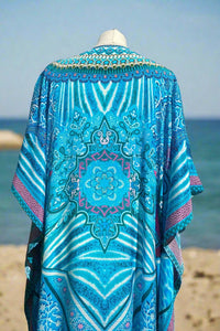 Kos maxi kaftan back view close up