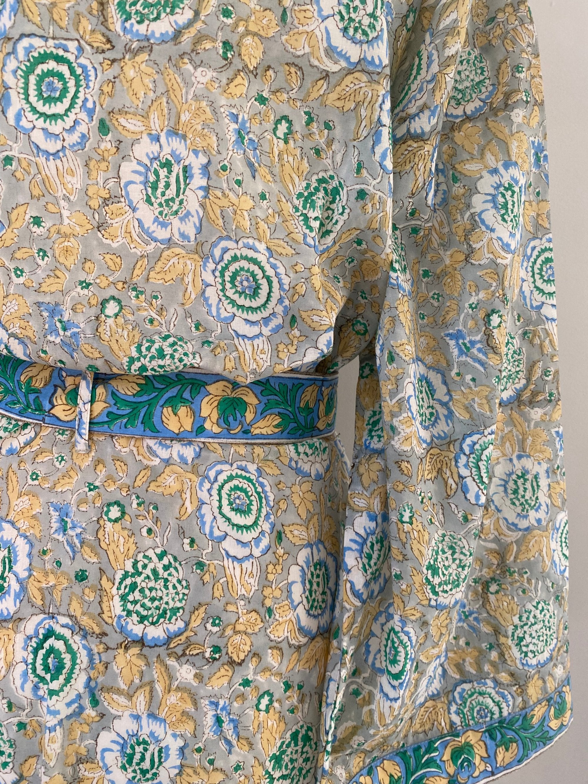 MARSEILLE BLOCK PRINT KIMONO