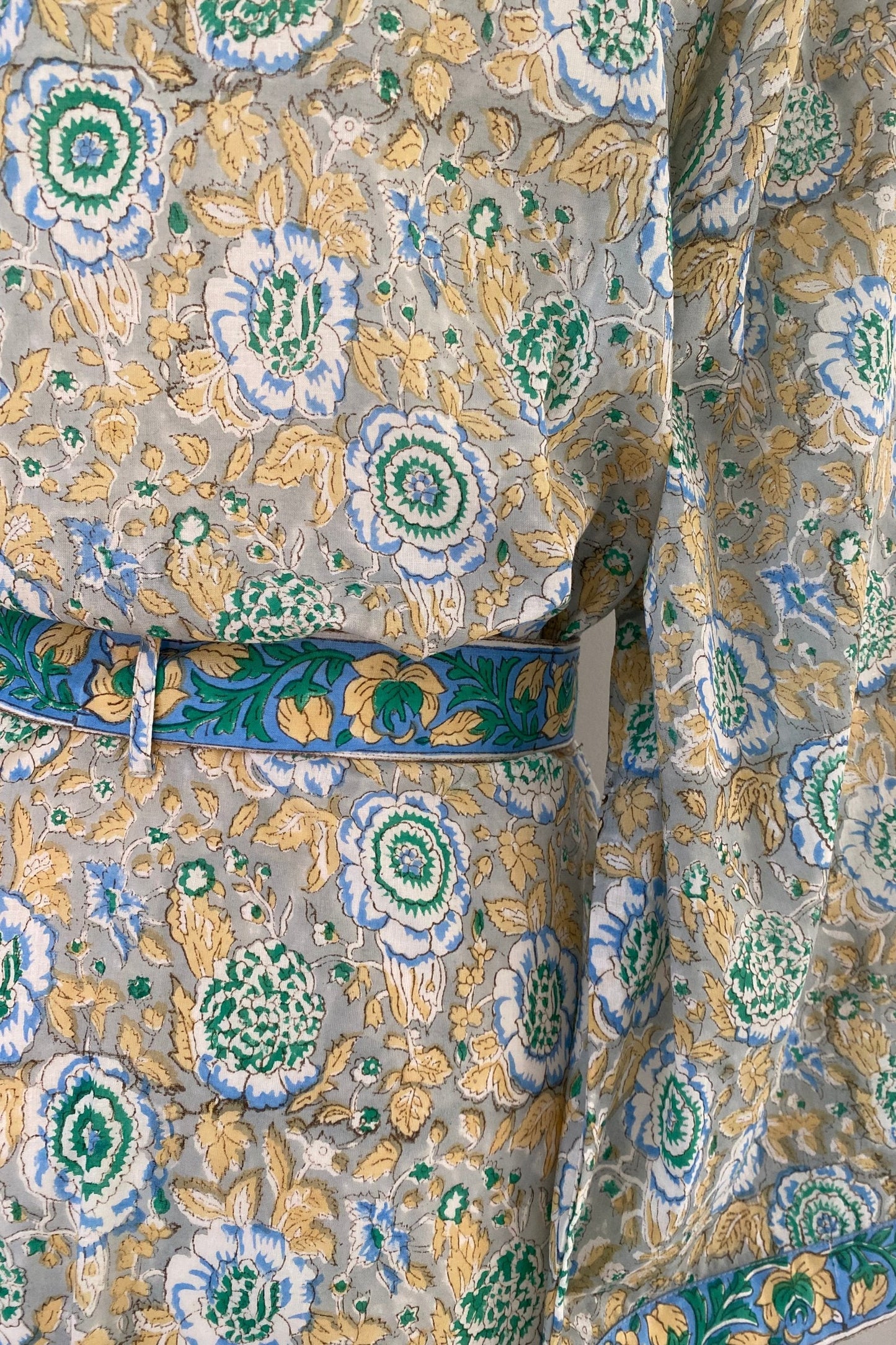 MARSEILLE BLOCK PRINT KIMONO