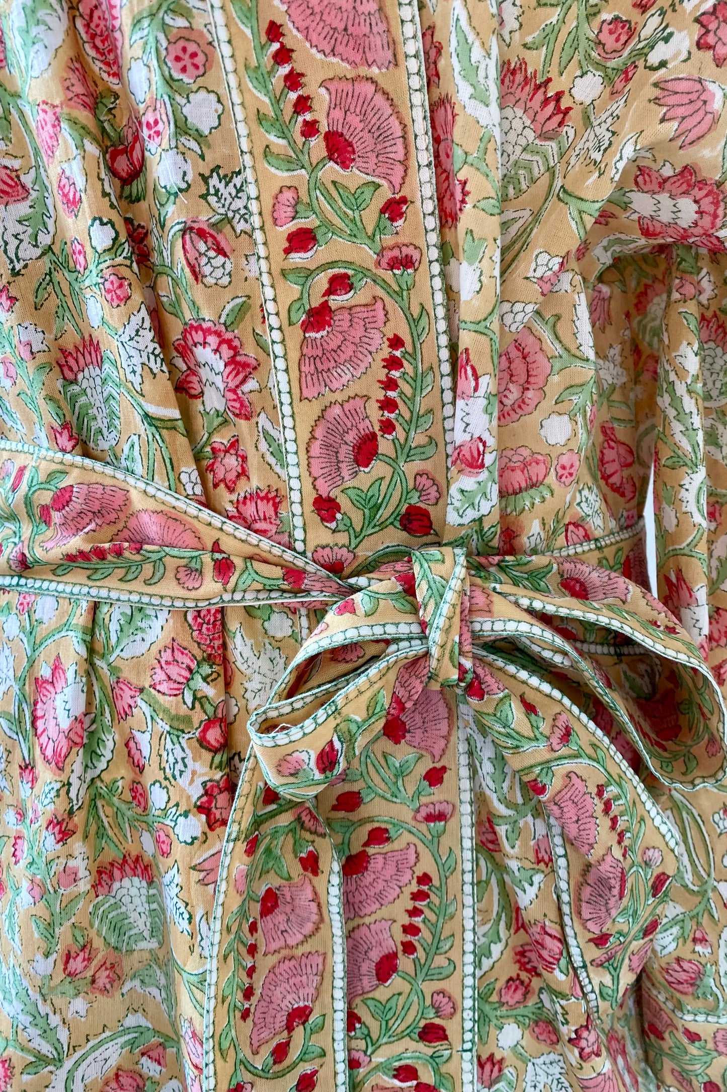 PROVENÇAL FLORAL BLOCK PRINT ROBE