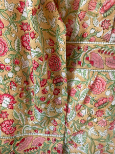 PROVENÇAL FLORAL BLOCK PRINT ROBE
