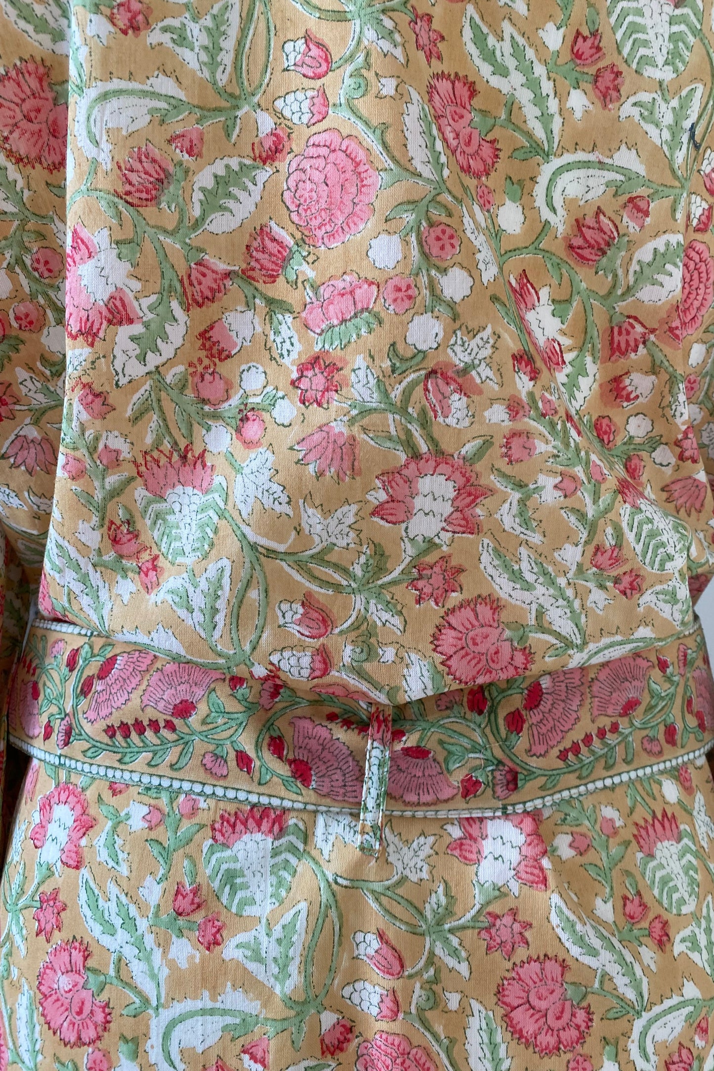 PROVENÇAL FLORAL BLOCK PRINT ROBE