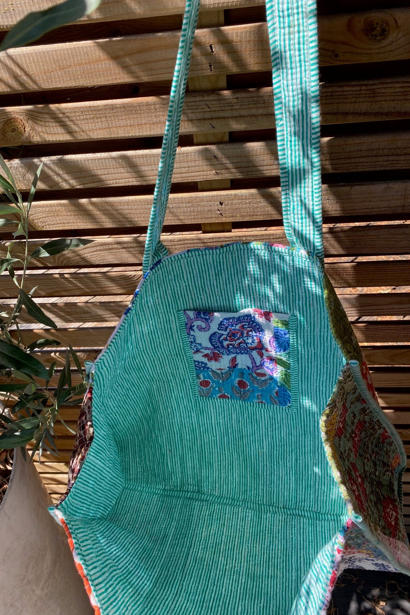 PATCHWORK COTTON TOTE