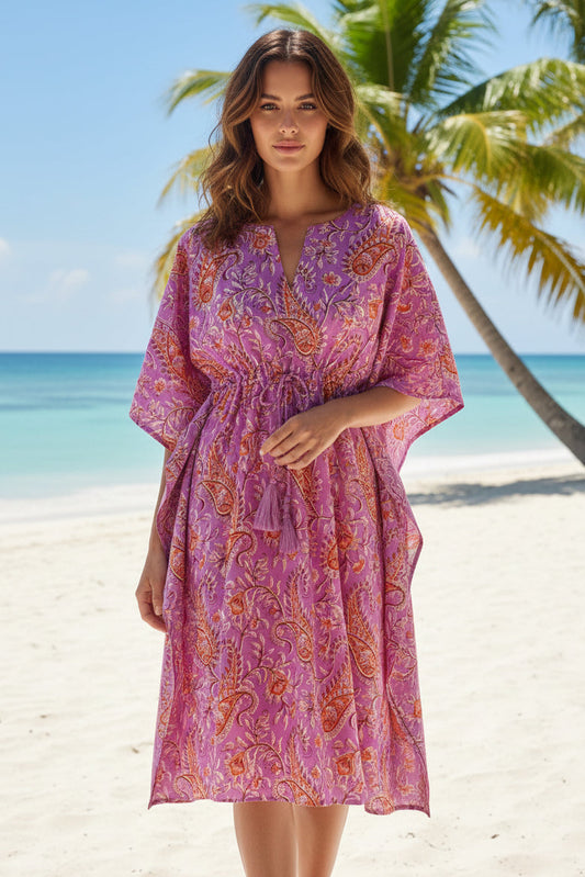 jaipur pink paisley cover up