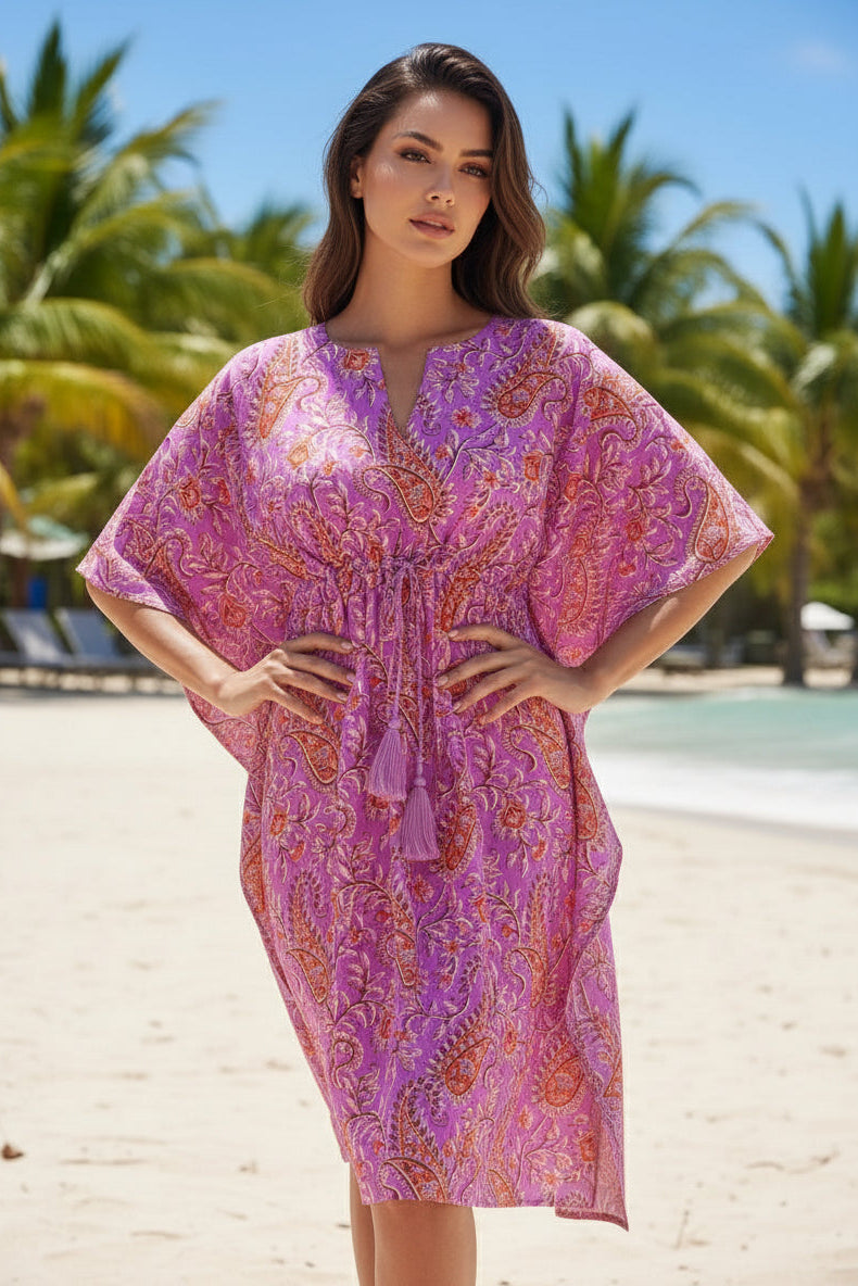 jaipur pink paisley cover up
