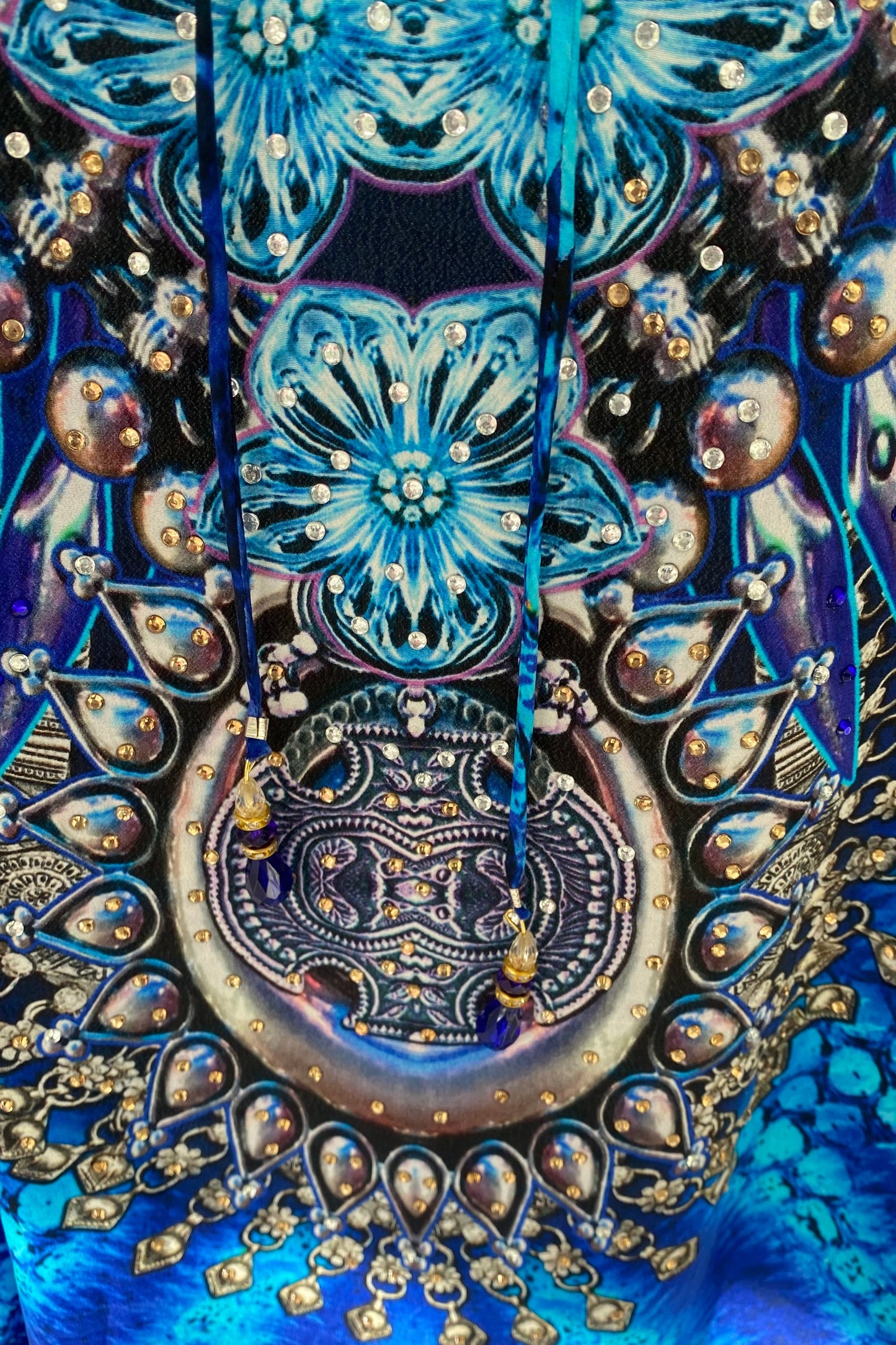 CANCUN COBALT MAXI KAFTAN