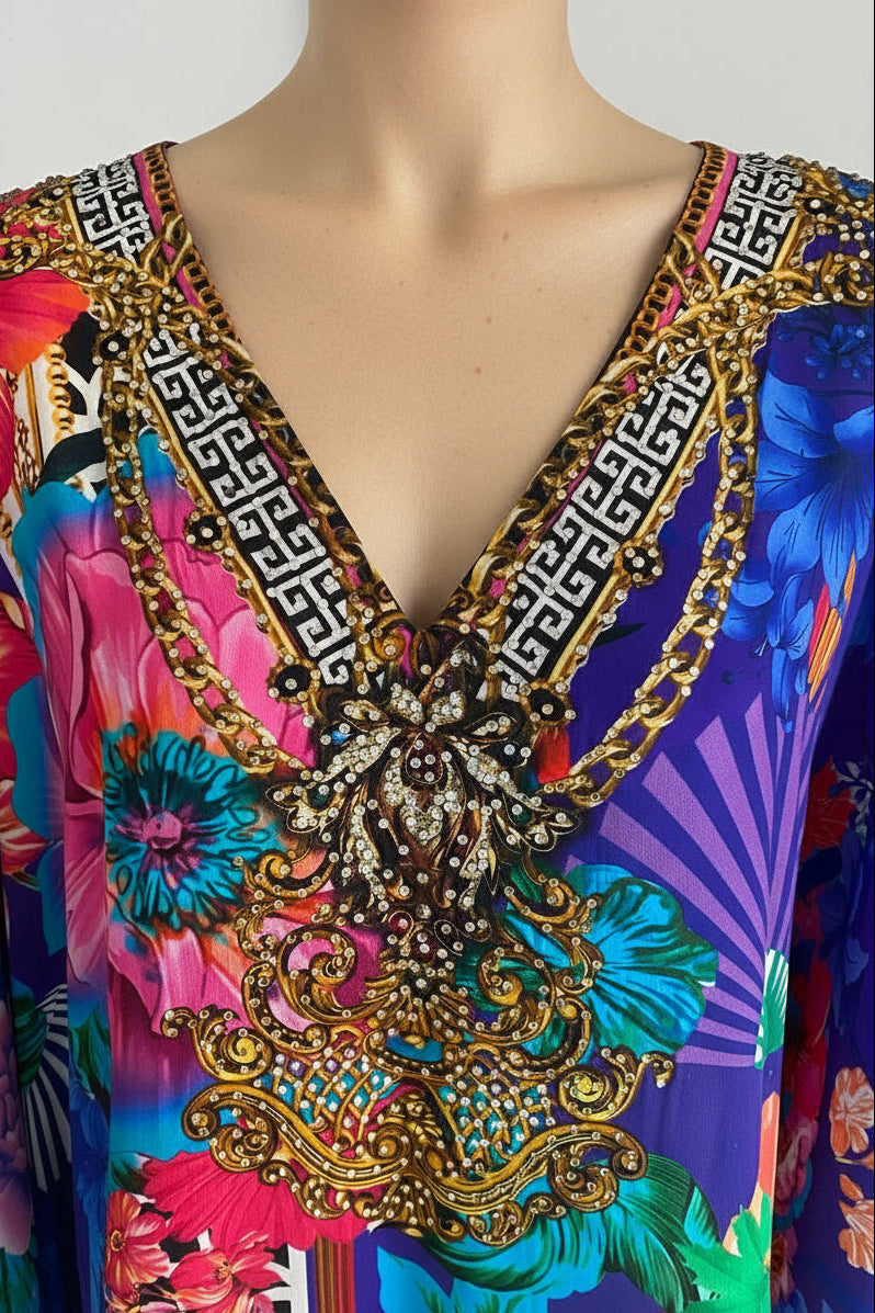 BALI ORCHID KAFTAN
