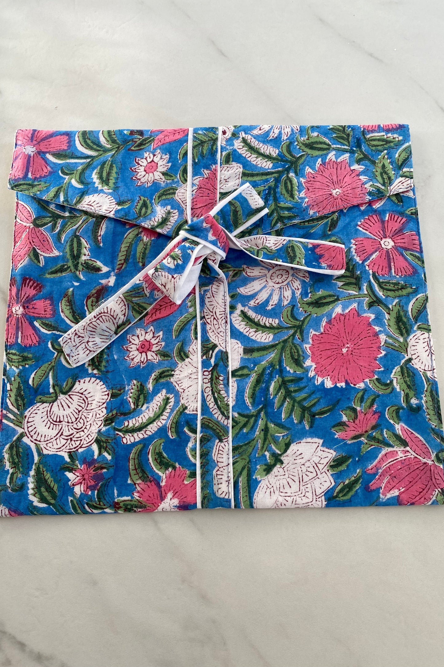 TILLY FLORAL BLOCK PRINT ROBE