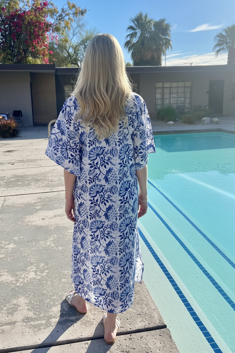 PENELOPE  BLOCK PRINT LONG COVER UP