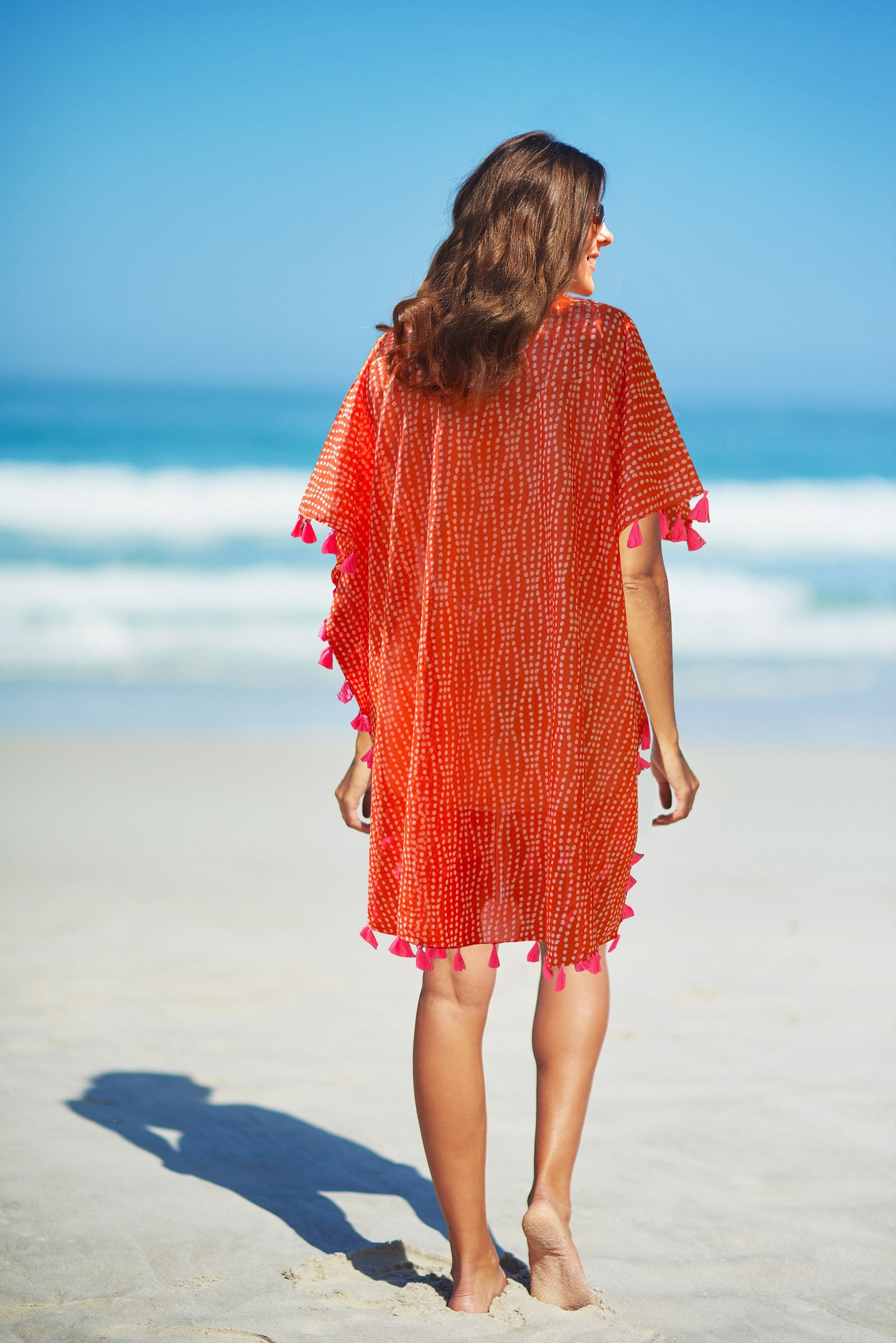 MYKONOS ORANGE COVER UP