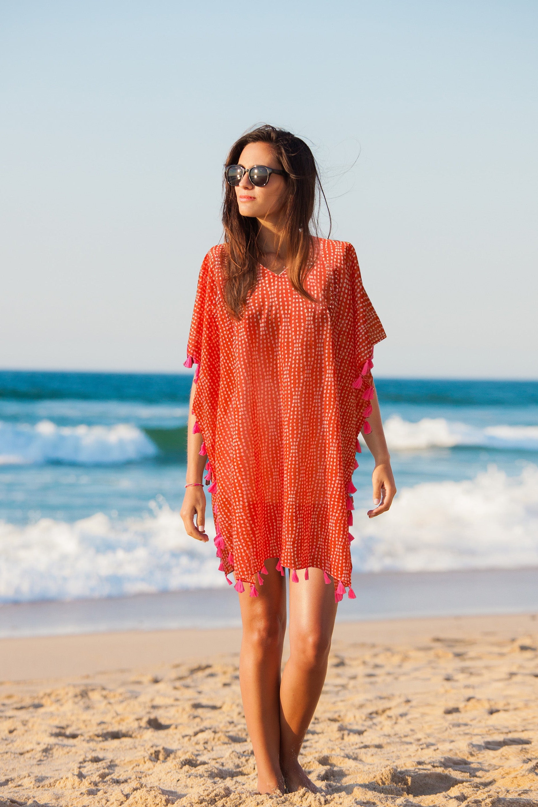 MYKONOS ORANGE COVER UP