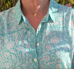 AQUAMARINE JAIPUR SHIRTDRESS