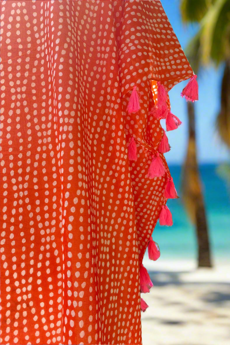 MYKONOS ORANGE COVER UP