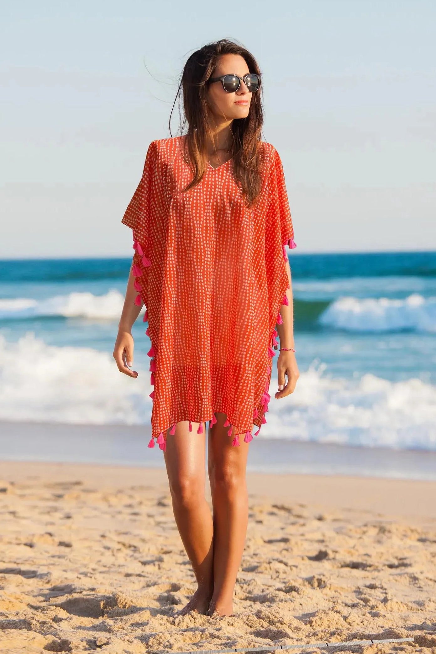 MYKONOS ORANGE COVER UP