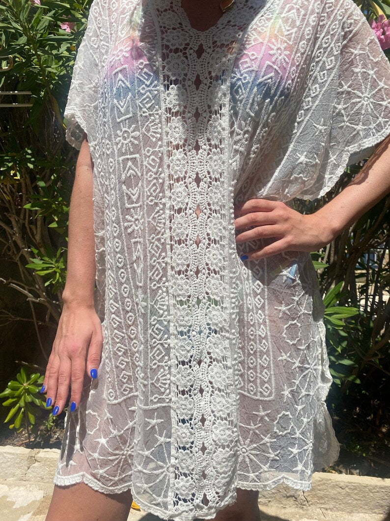 ANTIGUA LACE COVER UP