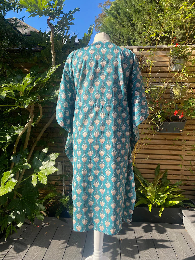 LOURDES TEAL COVER UP