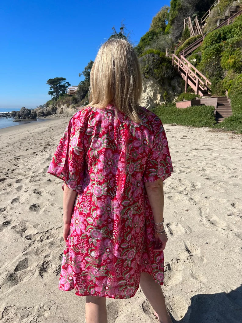 MALIBU FLORAL COVER UP