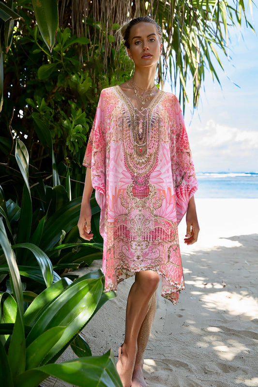 montego bay pink kaftan