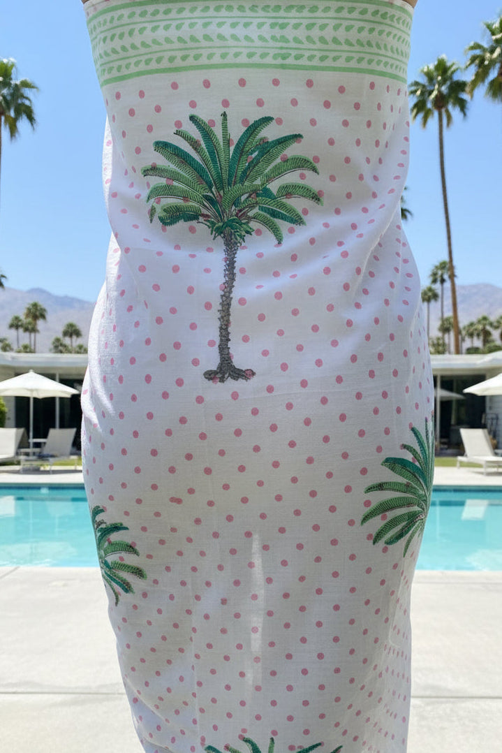 PALM BLOCK PRINT SARONG