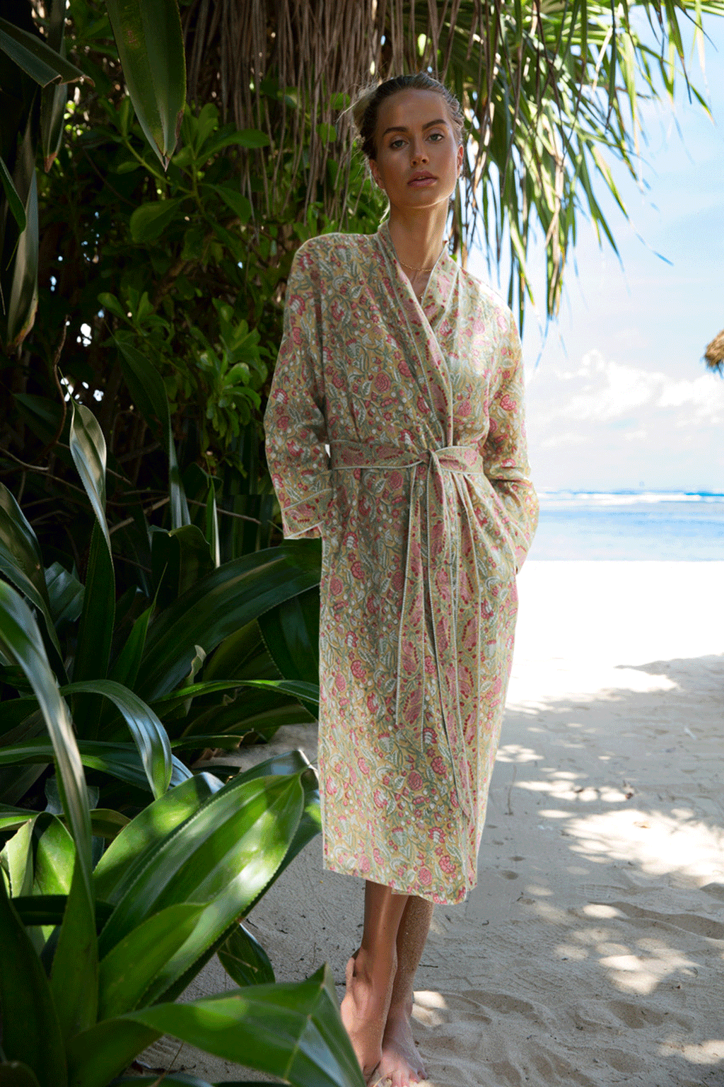 provençal floral  kimono