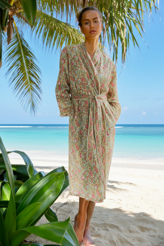provencal floral kimono