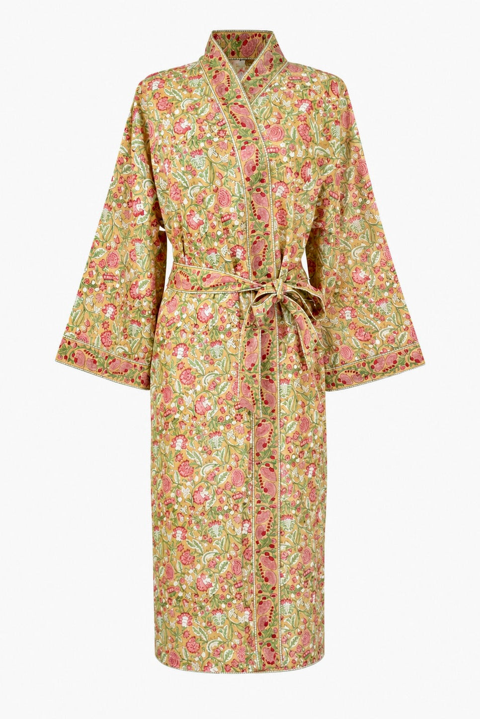 PROVENÇAL FLORAL BLOCK PRINT ROBE