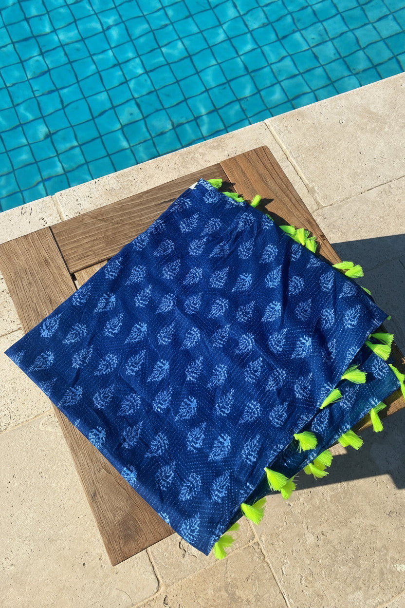 INDIGO COTTON COVER UP