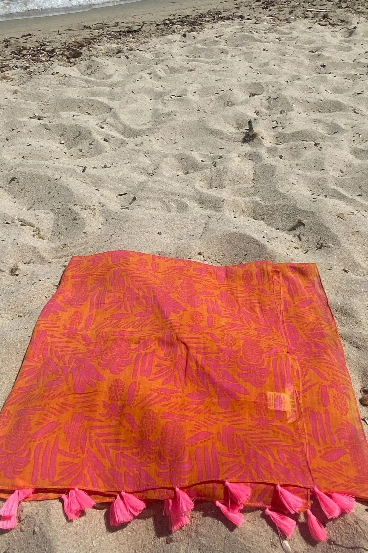 tahiti orange sarong