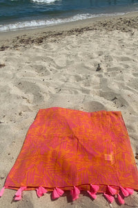 tahiti orange sarong