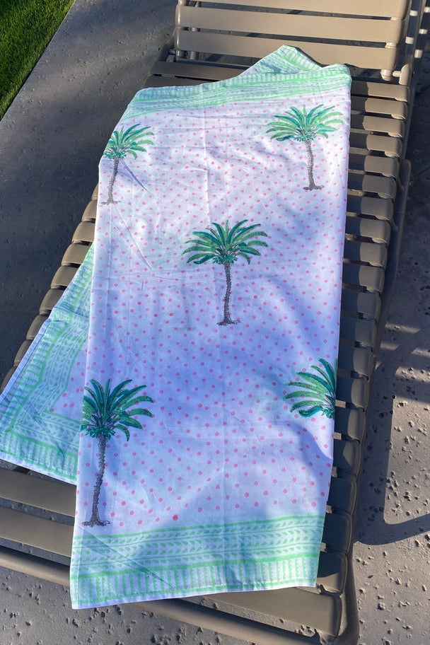 PALM BLOCK PRINT SARONG