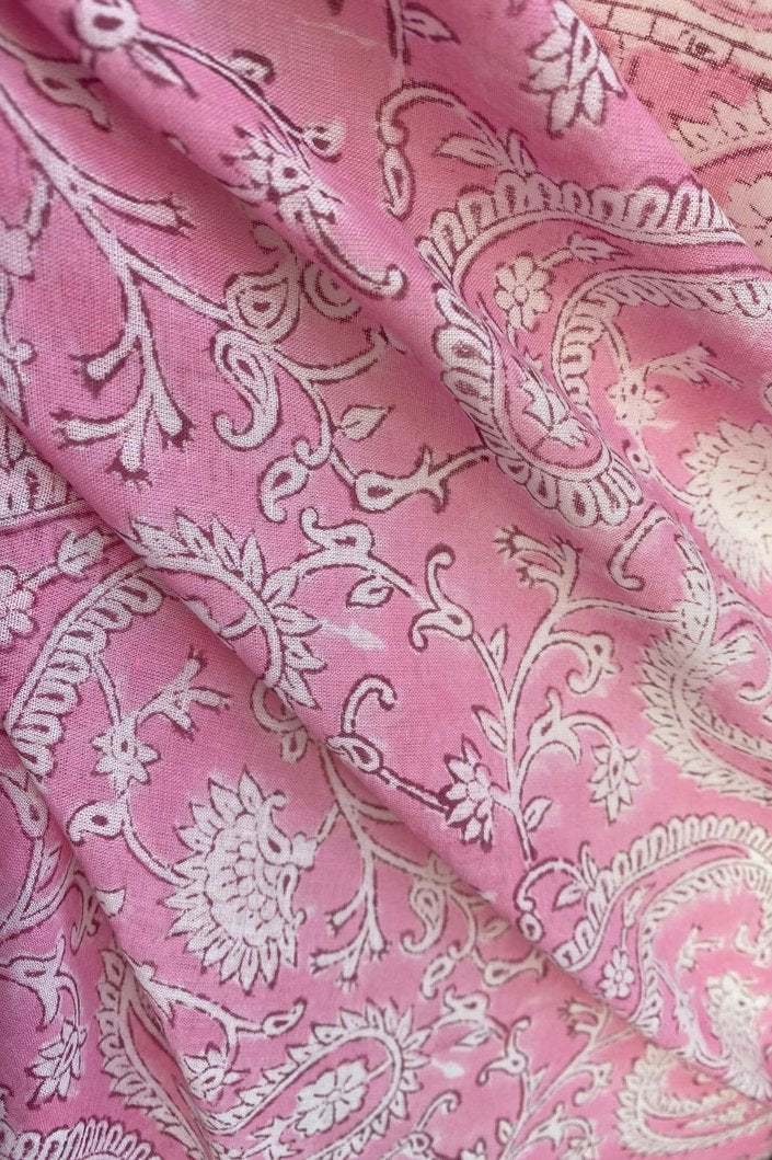 GOA BLOCK PRINT PINK SARONG